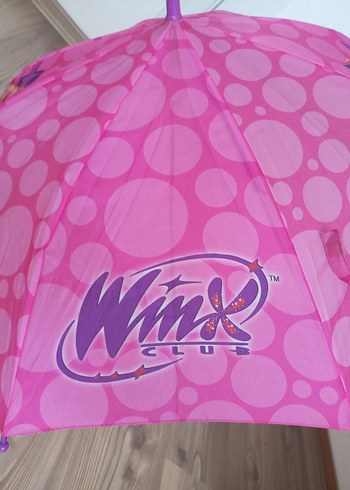 Pembe Desenli Kız Çocuk #winx Şemsiye - Görsel 3