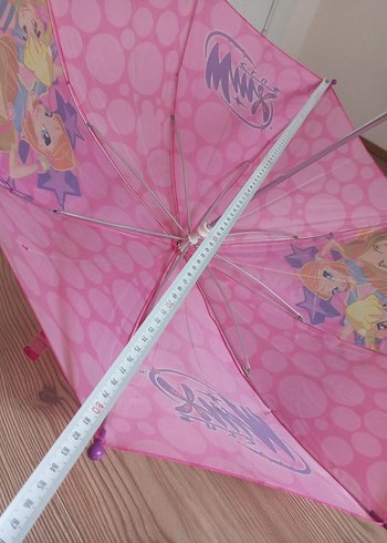 Pembe Desenli Kız Çocuk #winx Şemsiye - Görsel 5