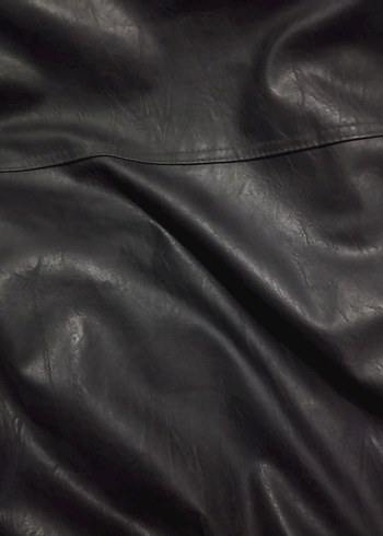 dessa hakiki deri siyah kalin ceket - Görsel 3