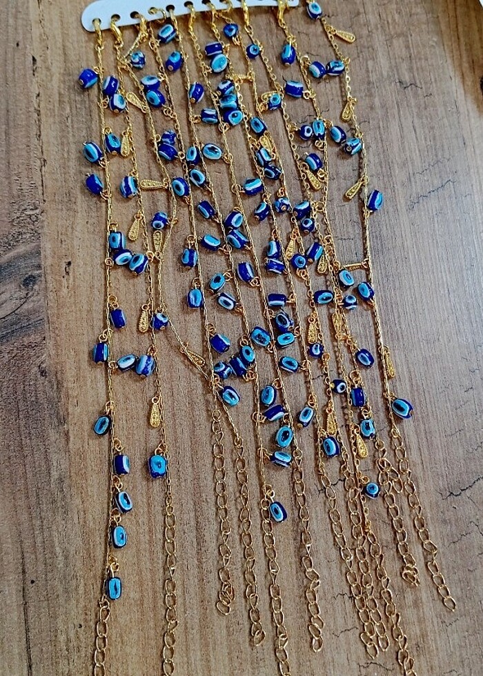 Nazar boncuklu bileklik&halhal - Görsel 5