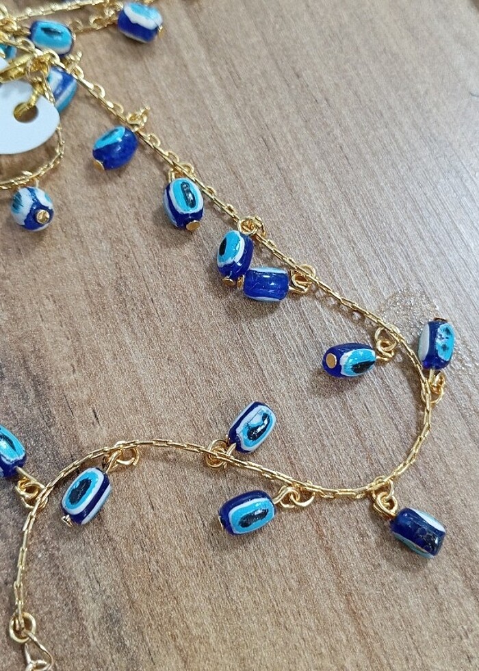 Nazar boncuklu bileklik&halhal - Görsel 4