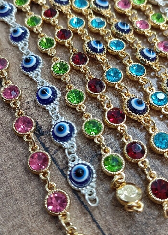 Nazar boncuklu bileklik&halhal - Görsel 3