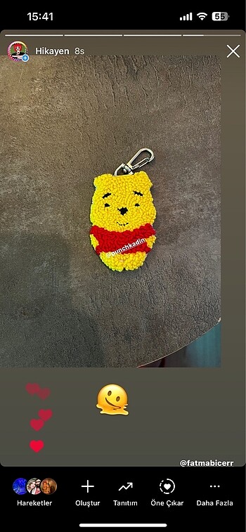 Winnie pooh punch anahtarlık