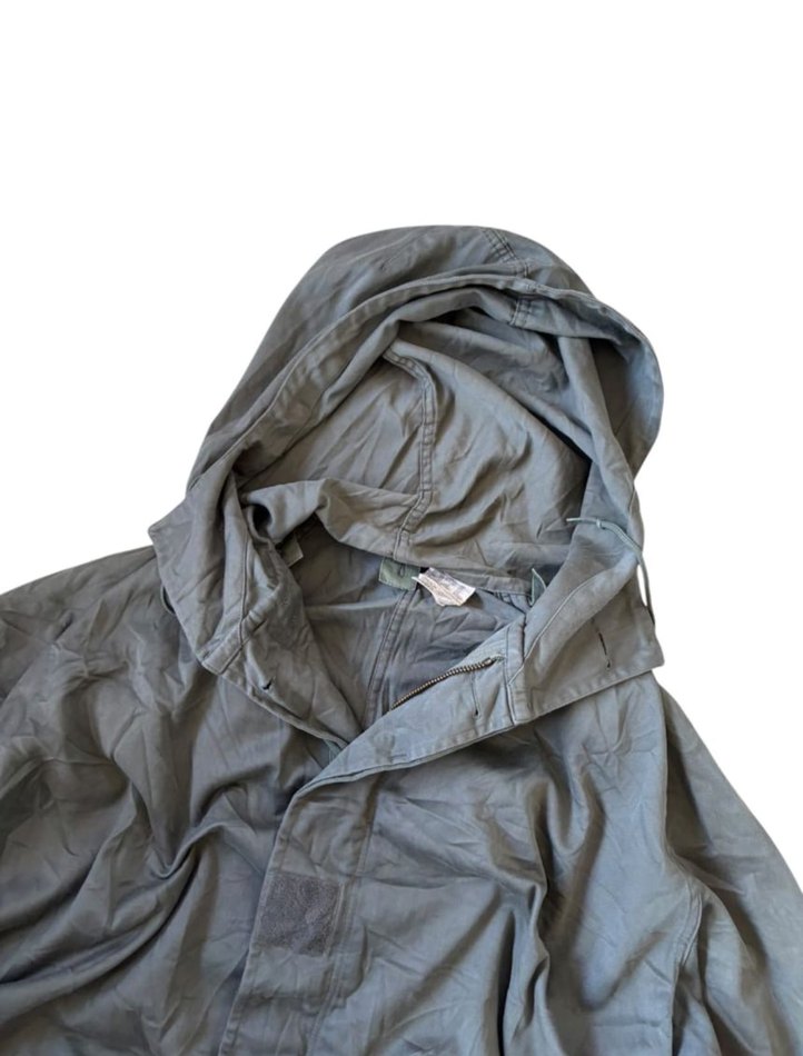 Kapüşonlu Gri  Parka - Görsel 3