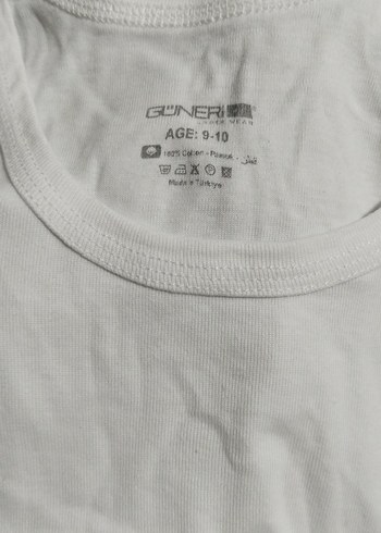 Beyaz Erkek Çocuk Atlet - Görsel 2