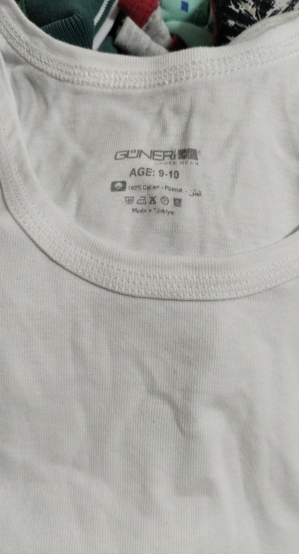 Beyaz Erkek Çocuk Atlet - Görsel 2