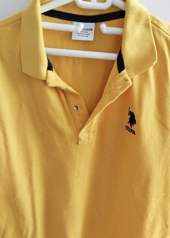U.S Polo Assn. Sarı Kısa Kollu Polo Yaka Tişört