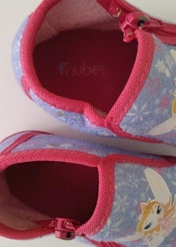 Nakışlı Fermuarlı Kız Çocuk Ev Terliği - Görsel 2