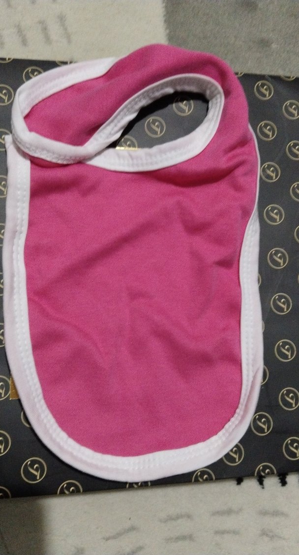 Renkli Baskılı Pembe Bebek Önlüğü - Görsel 2