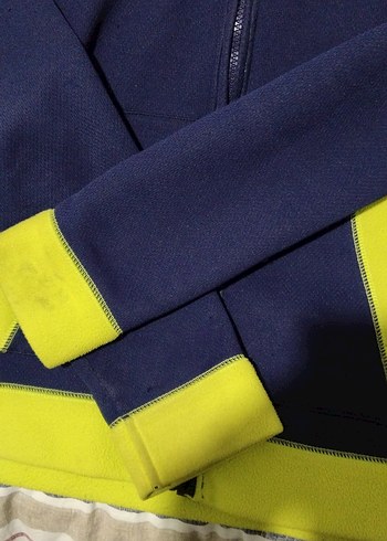 Çocuklar için Kapüşonlu Fermuarlı Mavi Sweatshirt - Görsel 5