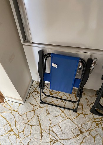 Koyu Mavi Katlanabilir Kamp Sandalyesi