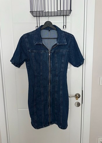 Trendyol & Milla Lacivert Denim Günlük Elbise