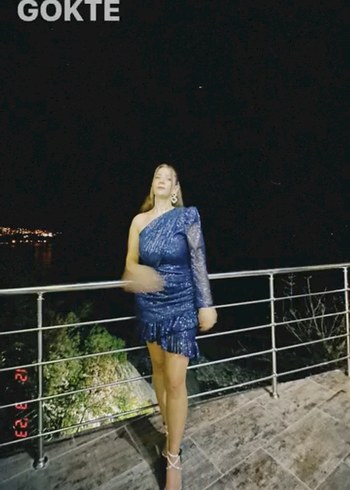 Laci Drapeli tek kol vatkalı Midi Elbise