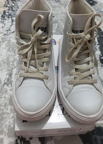 U.S. Polo Assn. Beyaz Kadın bot tarzında ayakkabı
