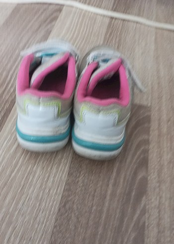 Kız Çocuk Pembe.mavi.beyaz.renkli Bağcıklı Spor Ayakkabı - Görsel 5