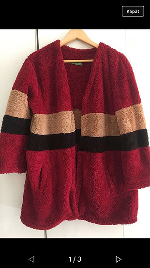 Bordo kürk ceket