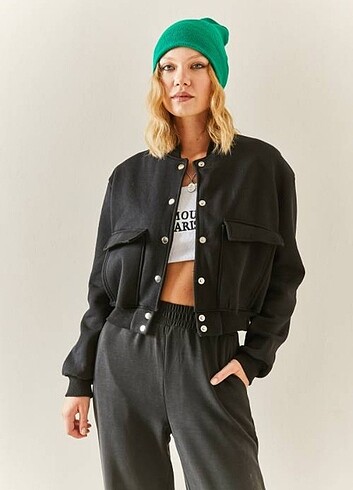 Zr model bomber Ceket Renk siyah 