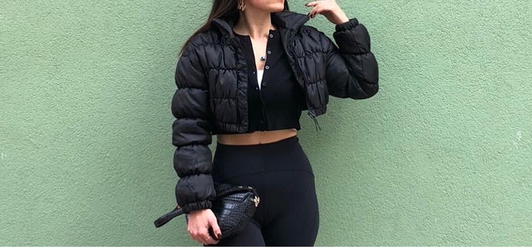 Bershka Crop mont