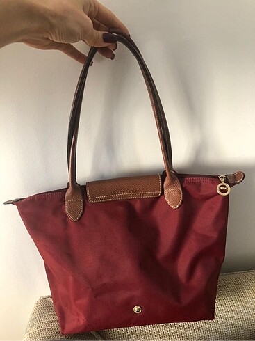 Beden bordo Renk Longchamp orjinal kol çantası