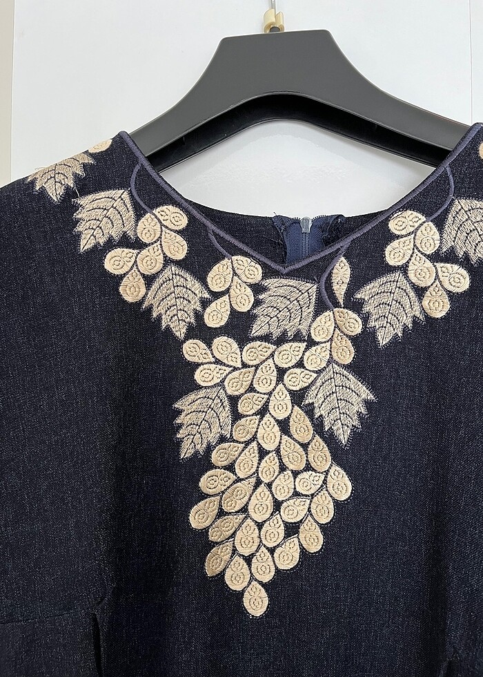 İşleme detaylı elbise - Görsel 3