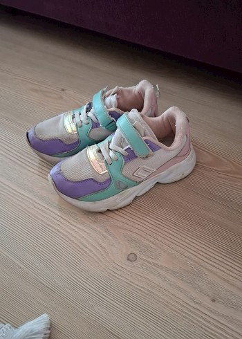 Kız Çocuk Pastel Renkli Spor Ayakkabı