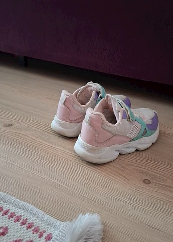 30 Beden Kız Çocuk Pastel Renkli Spor Ayakkabı