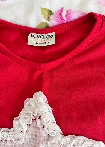 Kırmızı Nakışlı Kız Çocuk Etek - Görsel 2