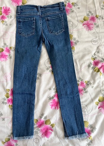 Renkli Yırtık Detaylı çocuk Slim Fit Denim Pantolon - Görsel 3