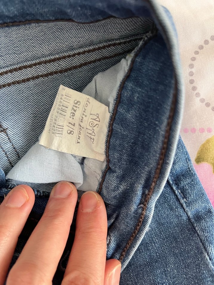 Renkli Yırtık Detaylı çocuk Slim Fit Denim Pantolon - Görsel 2
