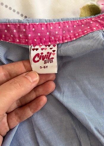 Mavi kız  Çocuk  Gömlek - Görsel 3