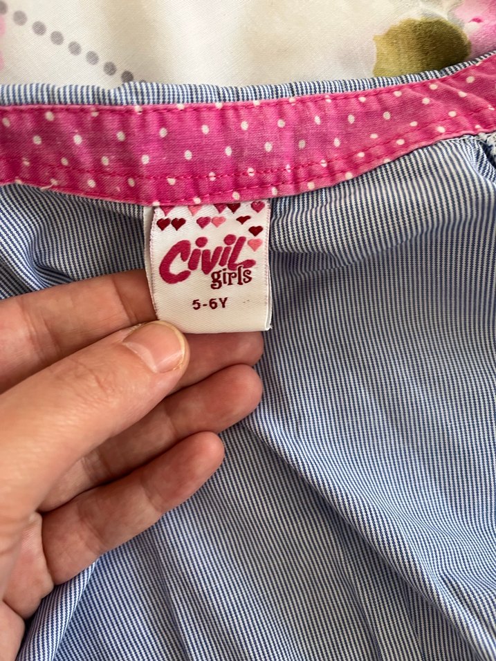 Mavi kız  Çocuk  Gömlek - Görsel 3