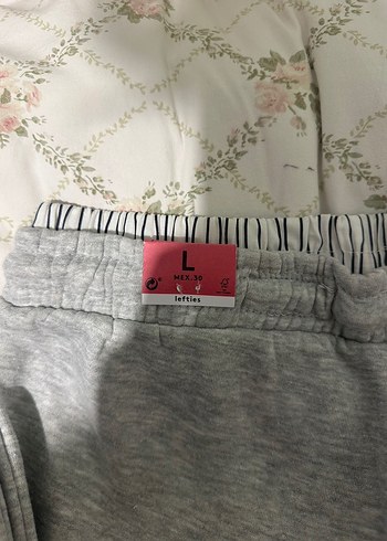 Lefties Gri Kadın Pamuklu Rahat Kesim Eşofman - Görsel 2