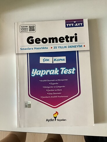 Aydın tyt ayt geometri yaprak test