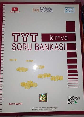 Tyt kimya soru Bankası üçdörtbeş yayınları 