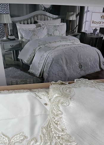 Krem yatak örtüsü - Görsel 4