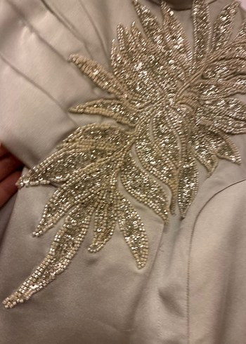 Su yeşili tesettür abiye - Görsel 5