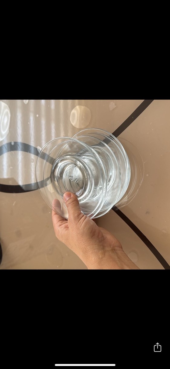 Şeffaf Cam Çay Tabağı - Görsel 2