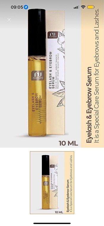 Kaş kirpik serumu ru cosmetic