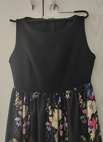 Zara Midi boy çiçekli elbise