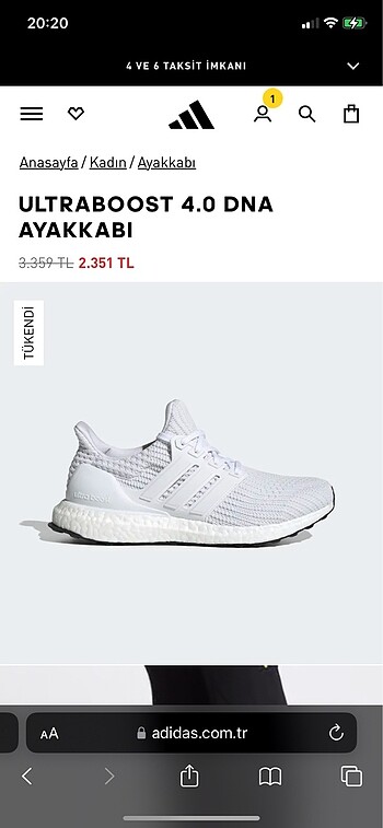 Adidas spor ayakkabı