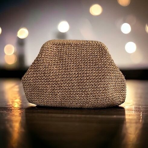 Hasır clutch çanta
