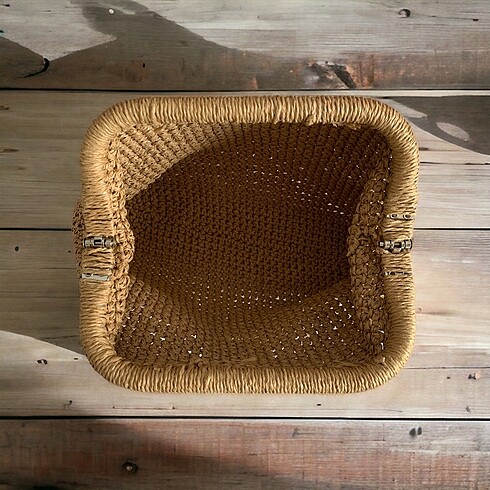 Beden Hasır clutch çanta