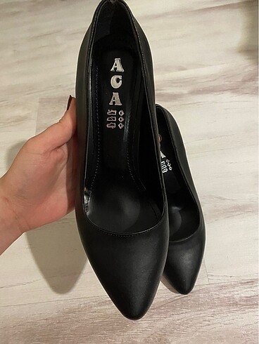 37 Beden siyah Renk Siyah Klasik Stiletto