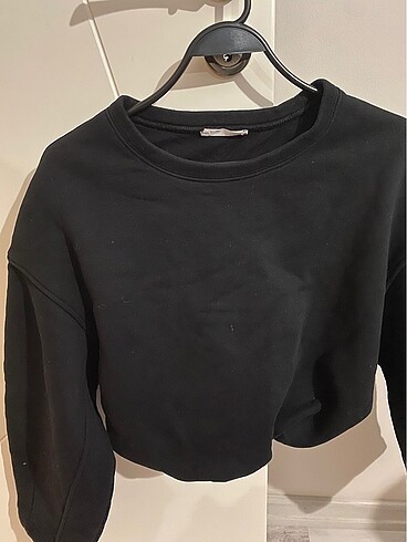 Beyoğlu Butik Beyyoglu Siyah Kısa Sweatshirt