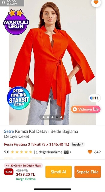 Setre pelerin blazer