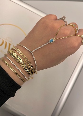 14K Kaplama CM Bileklik - Görsel 2