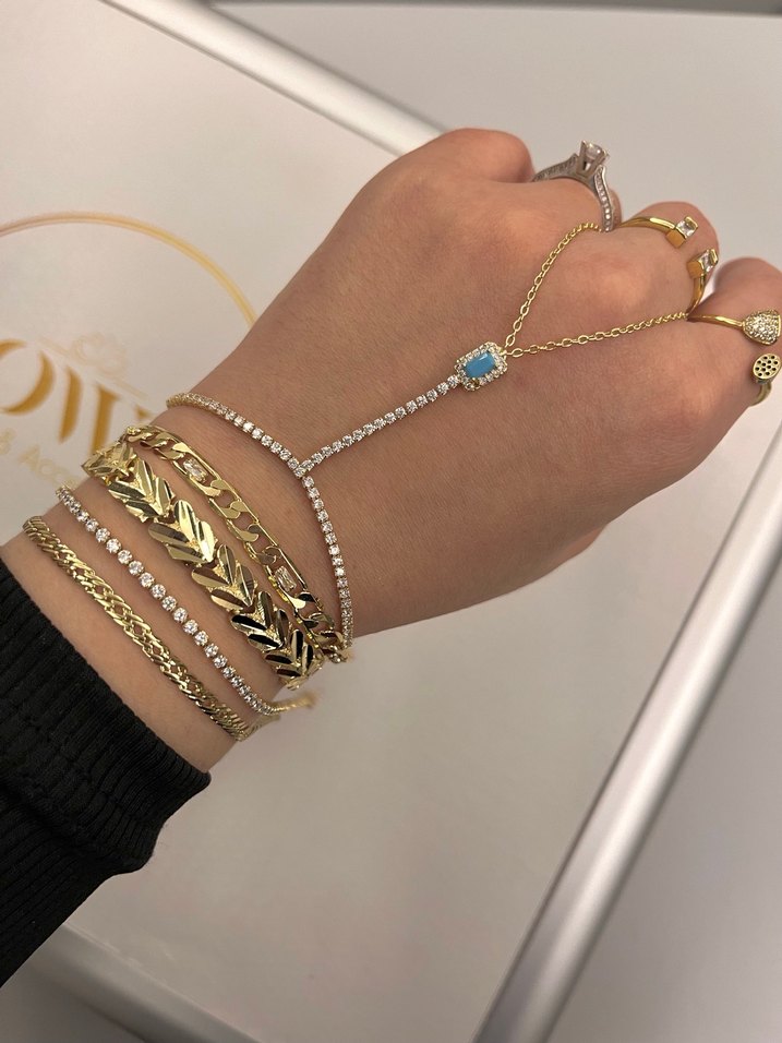 14K Kaplama CM Bileklik - Görsel 2