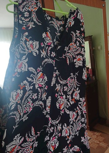 Bohem Desenli Uzun salaş kolsuz elbise - Görsel 2