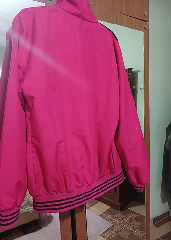 Pembe Parlak Spor Kadın Ceket - Görsel 2