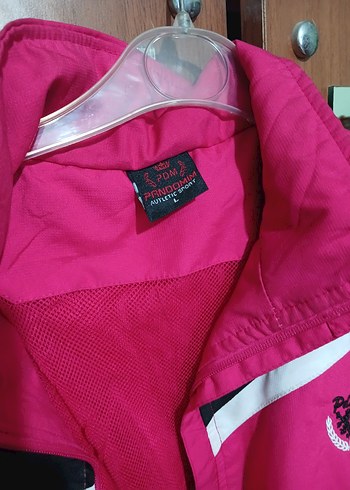 Pembe Parlak Spor Kadın Ceket - Görsel 3